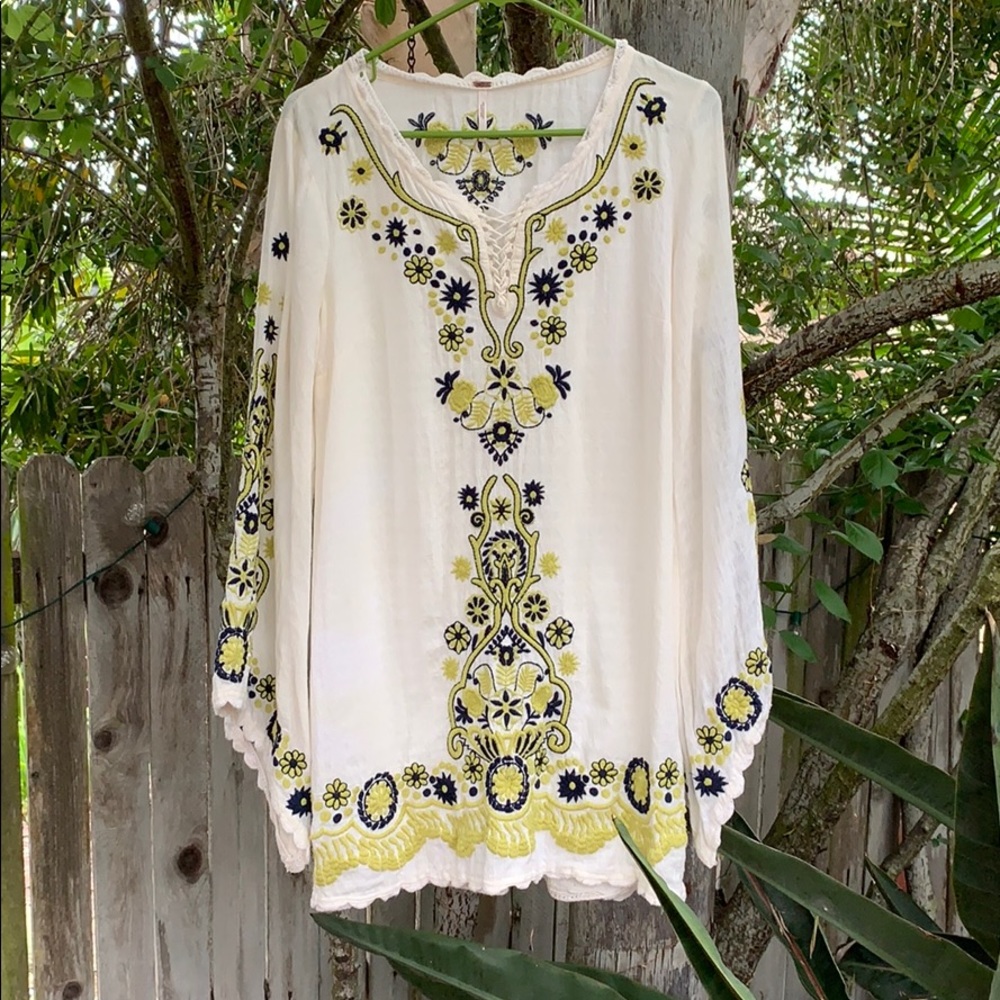Amazing free people embroidered dress